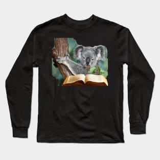 KOALA READING THE BIBLE Long Sleeve T-Shirt